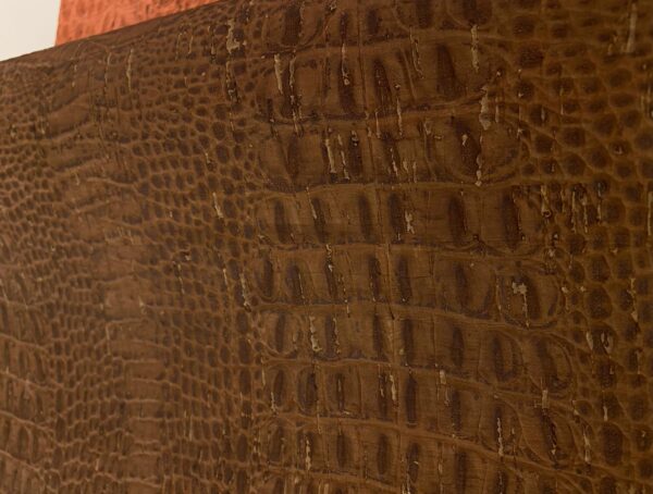 grabado tejido corcho caiman -articork